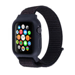 สายรัดนาฬิกาไนลอนพร้อมตะขอและห่วงสำหรับ Apple Watch Ultra 49 มม. / Series 8&7 45 มม. / SE 2&6&SE&5&4 44 มม. / 3&2&1 42 มม.