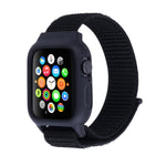 สายรัดนาฬิกาไนลอนพร้อมตะขอและห่วงสำหรับ Apple Watch Ultra 49 มม. / Series 8&7 45 มม. / SE 2&6&SE&5&4 44 มม. / 3&2&1 42 มม.