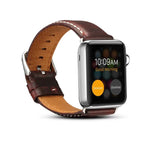 สายรัดนาฬิกาหนังวินเทจเคลือบน้ำมัน Denior สำหรับ Apple Watch Series 7 45 มม. / 6 & SE & 5 & 4 44 มม. / 3 & 2 & 1 42 มม.