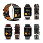 สายหนังนาฬิกา Denior Oil Wax Retro สำหรับ Apple Watch Series 10 42 มม. / 9&8&7 41 มม. / SE 3&SE 2&6&SE&5&4 40 มม. / 3&2&1 38 มม.