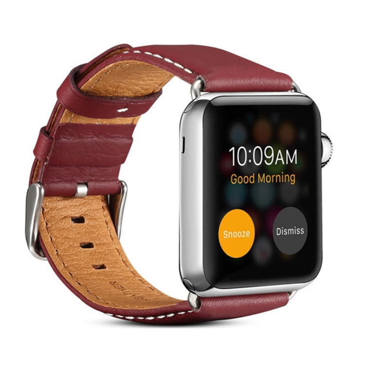 สายรัดนาฬิกาหนังรถยนต์หรูหราสไตล์รักษ์โลก Denior สำหรับ Apple Watch Ultra 49 มม. & Watch Ultra 2 49 มม. / Series 10 46 มม. / 9&8&7 45 มม. / SE 3&SE 2&6&SE&5&4 44 มม. / 3&2&1 42 มม.