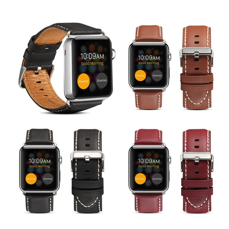 สายหนังนาฬิการถยนต์หรูหราสิ่งแวดล้อม Denior สำหรับ Apple Watch Series 10 ขนาด 42 มม. / 9&8&7 41 มม. / SE 3&SE 2&6&SE&5&4 40 มม. / 3&2&1 38 มม.