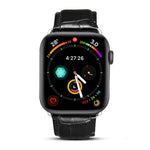 สายนาฬิกาหนังวัวลายจระเข้ Denior สำหรับ Apple Watch Ultra 49 มม. & Watch Ultra 2 49 มม. / Series 10 46 มม. / 9&8&7 45 มม. / SE 3&SE 2&6&SE&5&4 44 มม. / 3&2&1 42 มม.