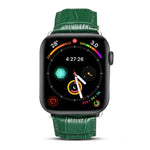 สายรัดนาฬิกาหนังวัวลายจระเข้ Denior สำหรับ Apple Watch Series 10 ขนาด 42 มม. / 9&8&7 ขนาด 41 มม. / SE 3&SE 2&6&SE&5&4 ขนาด 40 มม. / 3&2&1 ขนาด 38 มม.