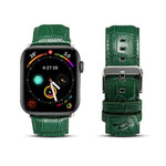 สายรัดนาฬิกาหนังวัวลายจระเข้ Denior สำหรับ Apple Watch Series 10 ขนาด 42 มม. / 9&8&7 ขนาด 41 มม. / SE 3&SE 2&6&SE&5&4 ขนาด 40 มม. / 3&2&1 ขนาด 38 มม.