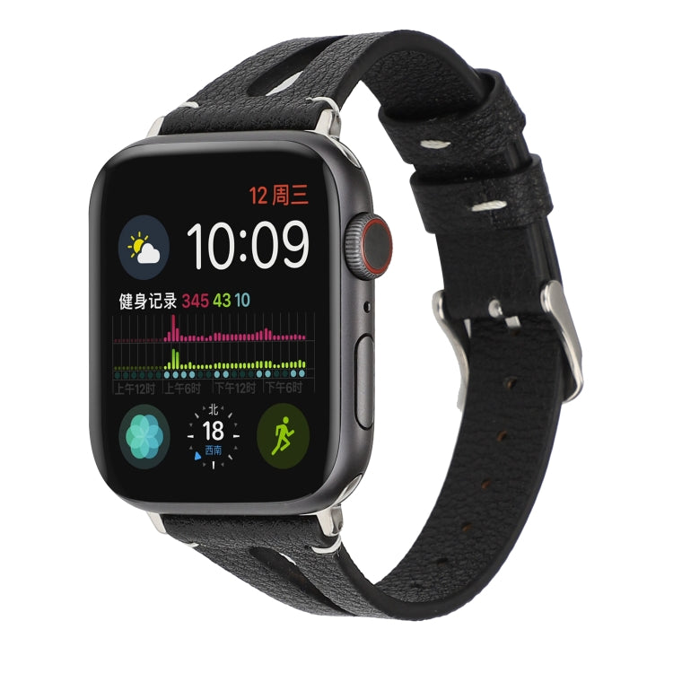 สายหนังรูปตัววีเรียบง่ายสำหรับ Apple Watch Ultra 49มม. และ Watch Ultra 2 49มม. / Series 10 46มม. / 9&8&7 45มม. / SE 3&SE 2&6&SE&5&4 44มม. / 3&2&1 42มม.