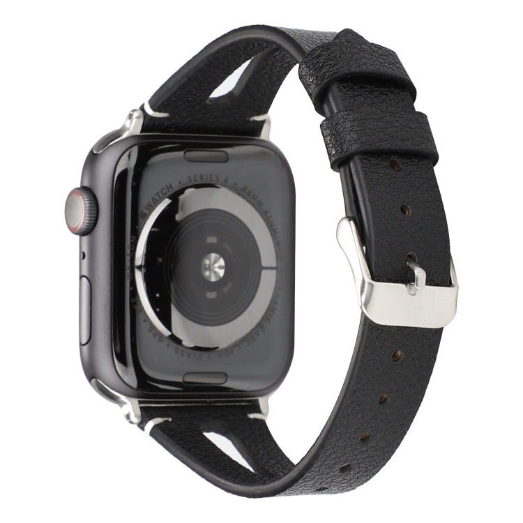สายหนังรูปตัววีเรียบง่ายสำหรับ Apple Watch Ultra 49มม. และ Watch Ultra 2 49มม. / Series 10 46มม. / 9&8&7 45มม. / SE 3&SE 2&6&SE&5&4 44มม. / 3&2&1 42มม.