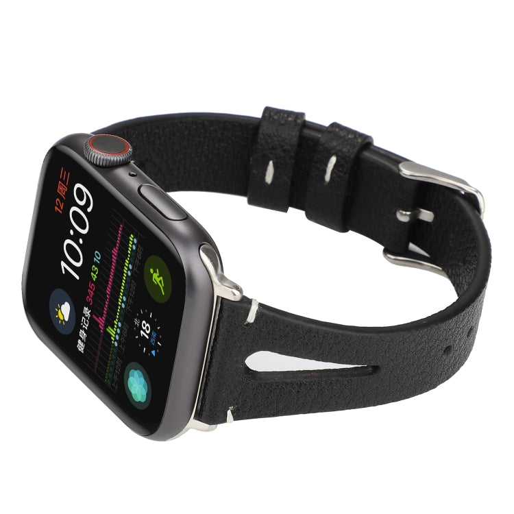 สายหนังรูปตัววีเรียบง่ายสำหรับ Apple Watch Ultra 49มม. และ Watch Ultra 2 49มม. / Series 10 46มม. / 9&8&7 45มม. / SE 3&SE 2&6&SE&5&4 44มม. / 3&2&1 42มม.