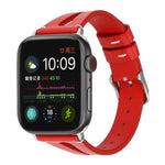 สายหนังรูปตัววีเรียบง่ายสำหรับ Apple Watch Ultra 49มม. และ Watch Ultra 2 49มม. / Series 10 46มม. / 9&8&7 45มม. / SE 3&SE 2&6&SE&5&4 44มม. / 3&2&1 42มม.