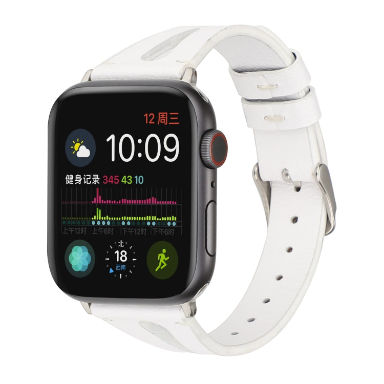 สายหนังรูปตัววีเรียบง่ายสำหรับ Apple Watch Ultra 49มม. และ Watch Ultra 2 49มม. / Series 10 46มม. / 9&8&7 45มม. / SE 3&SE 2&6&SE&5&4 44มม. / 3&2&1 42มม.