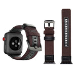 สายรัดนาฬิกาไนลอนสไตล์ Jeep พร้อมหัวเข็มขัดสแตนเลสสำหรับ Apple Watch Series 3 & 2 & 1 42 มม.