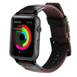 สายรัดนาฬิกาไนลอนสไตล์ Jeep พร้อมหัวเข็มขัดสแตนเลสสำหรับ Apple Watch Series 3 & 2 & 1 42 มม.