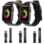 สายรัดนาฬิกาไนลอนสไตล์ Jeep พร้อมหัวเข็มขัดสแตนเลสสำหรับ Apple Watch Series 3 & 2 & 1 42 มม.