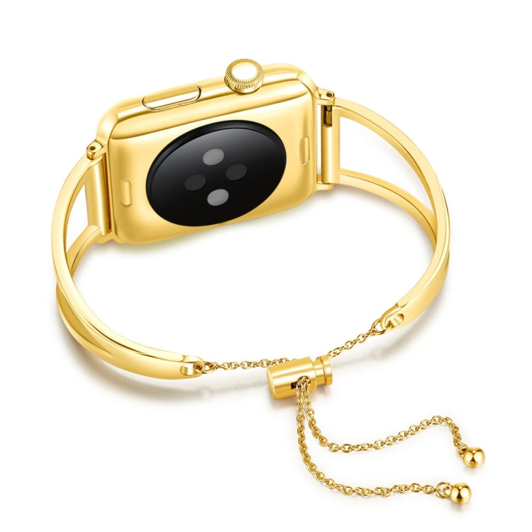 สายรัดนาฬิกาโลหะรูปตัว V พร้อมหัวเข็มขัดสแตนเลสสำหรับ Apple Watch Series 10 42 มม. / 9&8&7 41 มม. / SE 3&SE 2&6&SE&5&4 40 มม. / 3&2&1 38 มม.