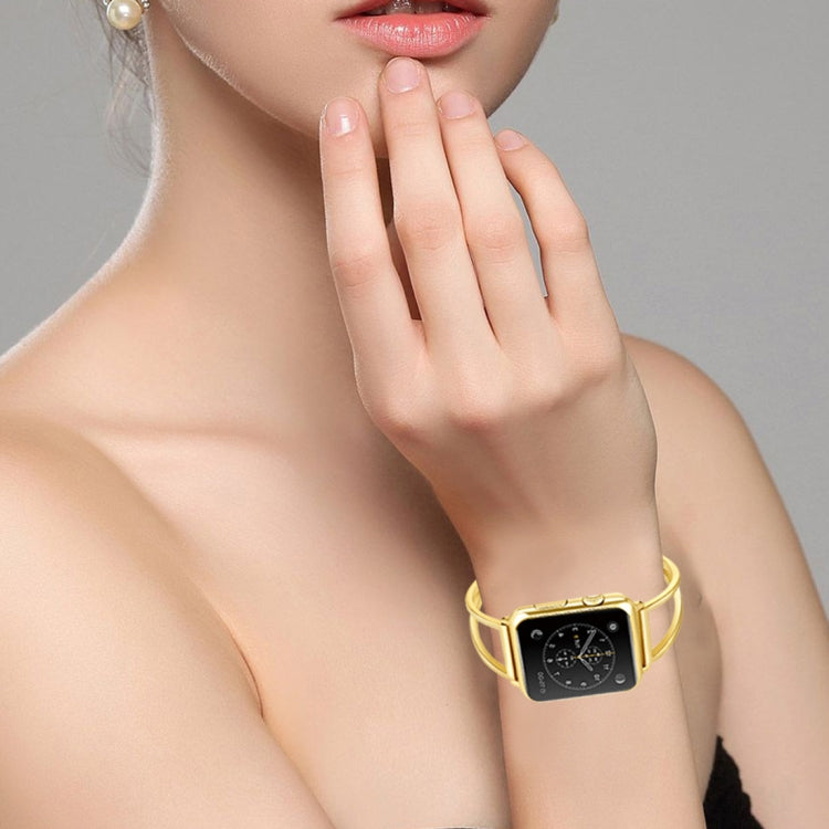 สายรัดนาฬิกาโลหะรูปตัว V พร้อมหัวเข็มขัดสแตนเลสสำหรับ Apple Watch Series 10 42 มม. / 9&8&7 41 มม. / SE 3&SE 2&6&SE&5&4 40 มม. / 3&2&1 38 มม.