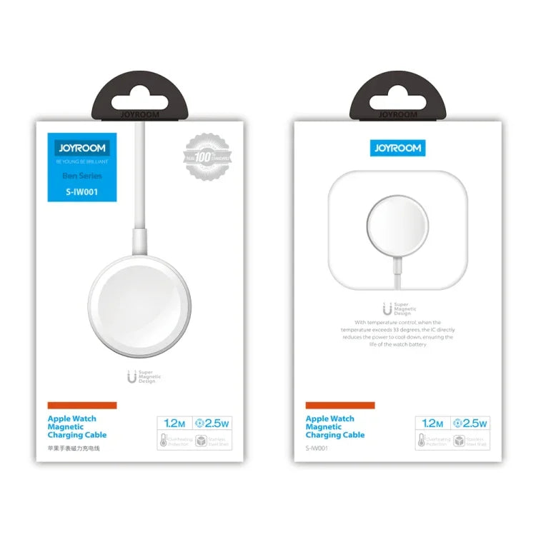 สายชาร์จแม่เหล็กแบบพกพา JOYROOM S-IW001 Ben Series 1.2m 2.5W สำหรับ Apple Watch
