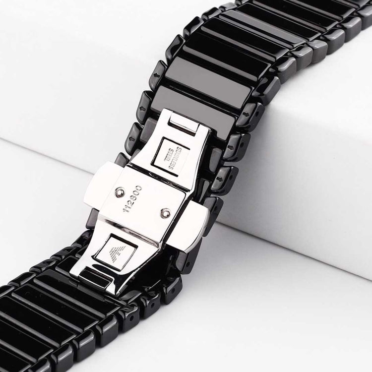 สายเซรามิกละเอียดสำหรับ Apple Watch Ultra 49 มม. & Watch Ultra 2 49 มม. / Series 10 46 มม. / 9&8&7 45 มม. / SE 3&SE 2&6&SE&5&4 44 มม. / 3&2&1 42 มม. ขนาด 42 มม.