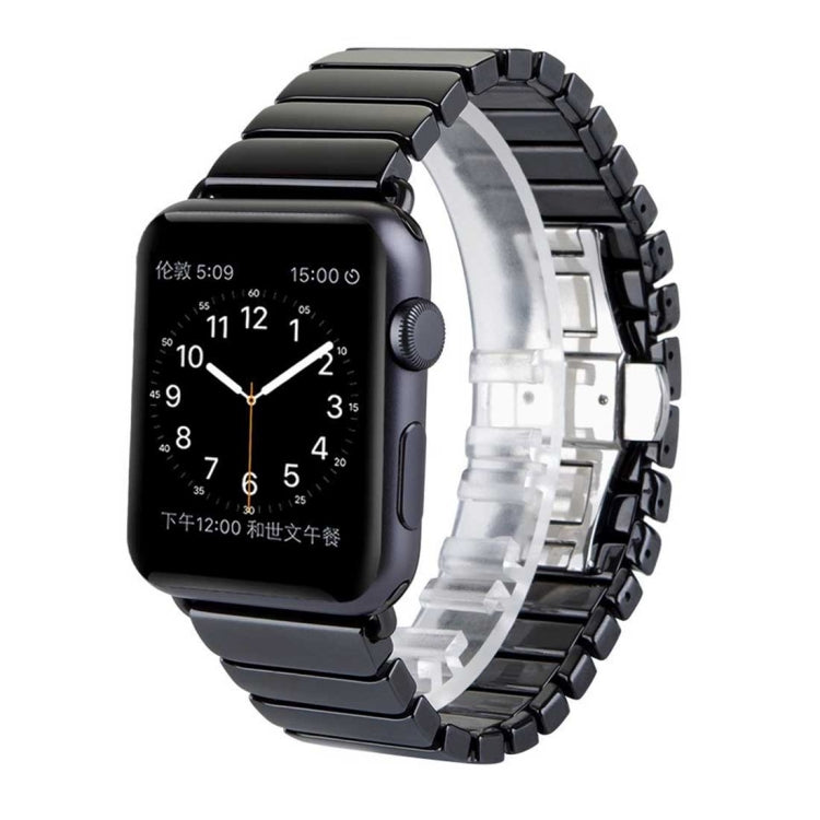 สายเซรามิกละเอียดสำหรับ Apple Watch Ultra 49 มม. & Watch Ultra 2 49 มม. / Series 10 46 มม. / 9&8&7 45 มม. / SE 3&SE 2&6&SE&5&4 44 มม. / 3&2&1 42 มม. ขนาด 42 มม.