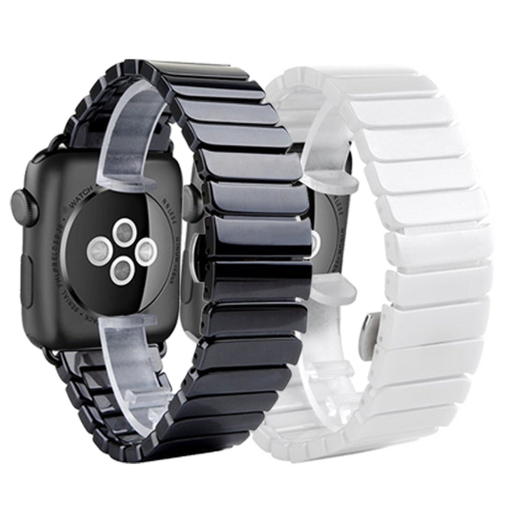 สายเซรามิกละเอียดสำหรับ Apple Watch Ultra 49 มม. & Watch Ultra 2 49 มม. / Series 10 46 มม. / 9&8&7 45 มม. / SE 3&SE 2&6&SE&5&4 44 มม. / 3&2&1 42 มม. ขนาด 42 มม.