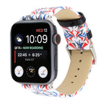 สายรัดนาฬิกาหนังแท้พิมพ์ลายหนามสำหรับ Apple Watch Ultra 49 มม. & Watch Ultra 2 49 มม. / Series 10 46 มม. / 9&8&7 45 มม. / SE 3&SE 2&6&SE&5&4 44 มม. / 3&2&1 42 มม., 44 มม.