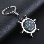 Creative Rudder Compass Style Keychain, Rudder Compass