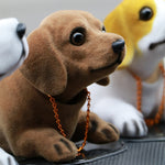 Dog Doll Car Ornaments, Huskies, Dalmatians, Beagle, Shepherd, Sausage dog