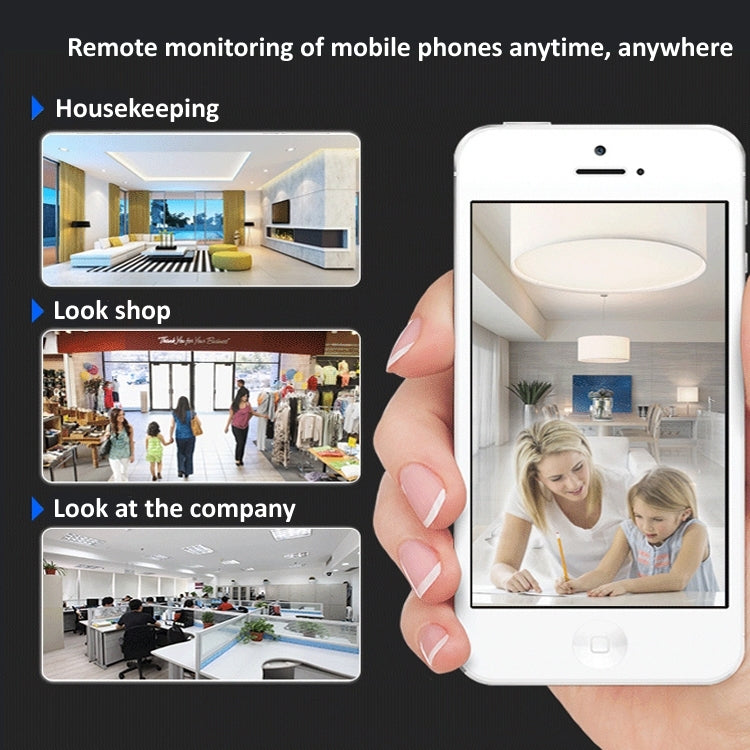 กล้อง IP ไร้สาย YH001 720P HD 1.0 MP, รองรับการมองเห็นในที่มืดด้วยอินฟราเรด / ตรวจจับการเคลื่อนไหว / ควบคุมผ่านแอป, ปลั๊ก AU, YH001 720P