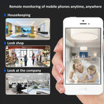 กล้อง IP ไร้สาย 720P HD 1.0 MP รองรับการมองเห็นในที่มืดด้วยอินฟราเรด / ตรวจจับการเคลื่อนไหว / ควบคุมผ่านแอป, ปลั๊ก EU, 720P