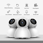 กล้อง IP ไร้สาย 720P HD 1.0 MP รองรับการมองเห็นในที่มืดด้วยอินฟราเรด / ตรวจจับการเคลื่อนไหว / ควบคุมผ่านแอป, ปลั๊ก EU, 720P