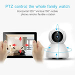 กล้อง IP ไร้สาย 720P HD 1.0 MP รองรับการมองเห็นในที่มืดด้วยอินฟราเรด / ตรวจจับการเคลื่อนไหว / ควบคุมผ่านแอป, ปลั๊ก EU, 720P