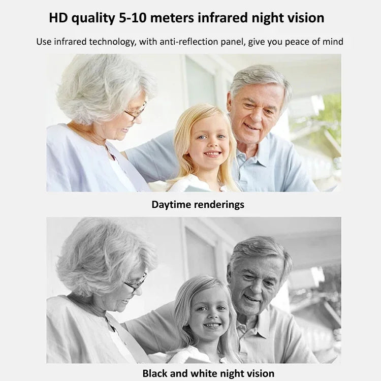 กล้อง IP ไร้สาย 720P HD 1.0 MP รองรับการมองเห็นในที่มืดด้วยอินฟราเรด / ตรวจจับการเคลื่อนไหว / ควบคุมผ่านแอป, ปลั๊ก EU, 720P