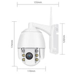 QX2 กล้องอัจฉริยะ WiFi 1080P HD 360 องศา พาโนรามา กลางวันและกลางคืน สีเต็มรูปแบบ กันน้ำ IP66 รองรับการตรวจจับการเคลื่อนไหว / เสียงสองทาง / การ์ด TF, ปลั๊ก US, รุ่น WiFi