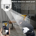 QX2 กล้องอัจฉริยะ WiFi 1080P HD 360 องศา พาโนรามา กลางวันและกลางคืน สีเต็มรูปแบบ กันน้ำ IP66 รองรับการตรวจจับการเคลื่อนไหว / เสียงสองทาง / การ์ด TF, ปลั๊ก US, รุ่น WiFi