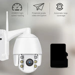 QX2 กล้องอัจฉริยะ WiFi 1080P HD 360 องศา พาโนรามา กลางวันและกลางคืน สีเต็มรูปแบบ กันน้ำ IP66 รองรับการตรวจจับการเคลื่อนไหว / เสียงสองทาง / การ์ด TF, ปลั๊ก US, รุ่น WiFi