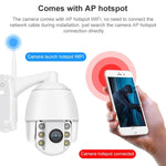 QX2 กล้องอัจฉริยะ WiFi 1080P HD 360 องศา พาโนรามา กลางวันและกลางคืน สีเต็มรูปแบบ กันน้ำ IP66 รองรับการตรวจจับการเคลื่อนไหว / เสียงสองทาง / การ์ด TF, ปลั๊ก US, รุ่น WiFi