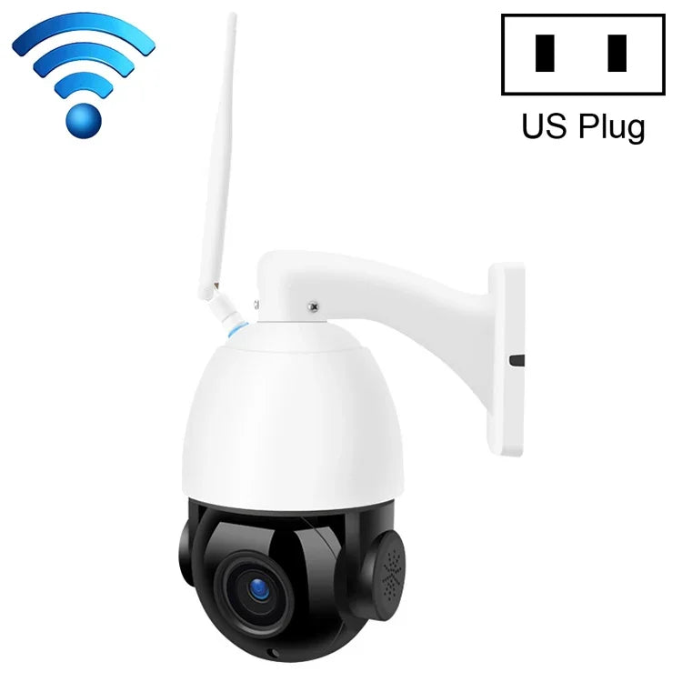 กล้องโดมอัจฉริยะ QX5 ความละเอียด 2 ล้านพิกเซล 1080P HD ซูม 20 เท่า ไร้สาย WiFi รองรับการมองเห็นในที่มืดด้วยอินฟราเรด / ตรวจจับการเคลื่อนไหว / สื่อสารด้วยเสียง / การ์ด TF, ปลั๊ก AU, รุ่น WiFi