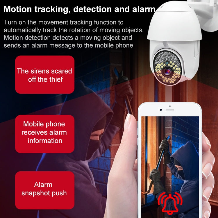 กล้องวงจรปิดโดมกลางแจ้ง QX38 1080P WiFi ความละเอียดสูง, รองรับการมองเห็นในที่มืด & สองทางเสียง & ตรวจจับการเคลื่อนไหว, QX38