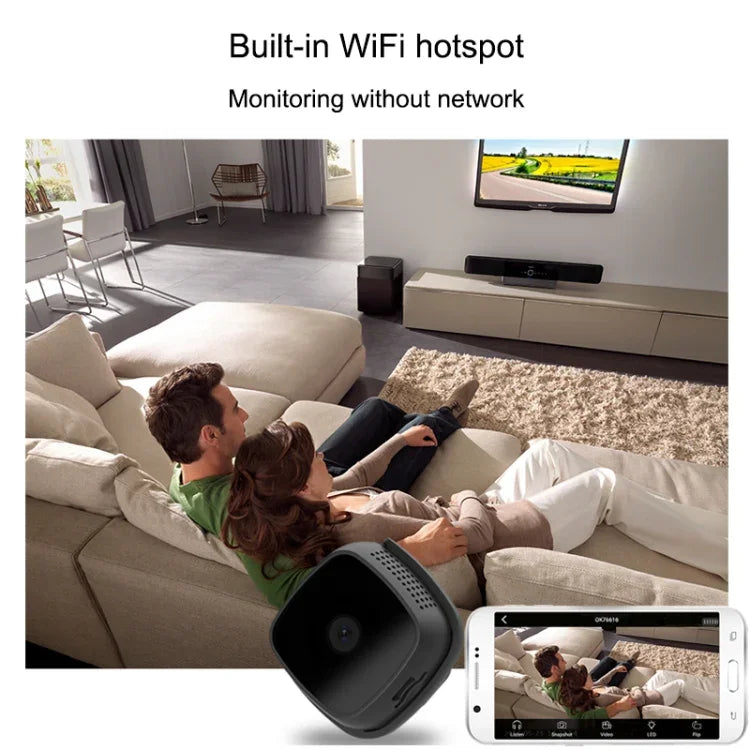 กล้องวงจรปิดสวมใส่อัจฉริยะ CAMSOY C9 HD 1280 x 720P มุมกว้าง 70 องศา ไร้สาย WiFi รองรับการมองเห็นในที่มืดด้วยอินฟราเรด การตรวจจับการเคลื่อนไหว สัญญาณเตือน บันทึกวนซ้ำ และจับภาพตามเวลา C9