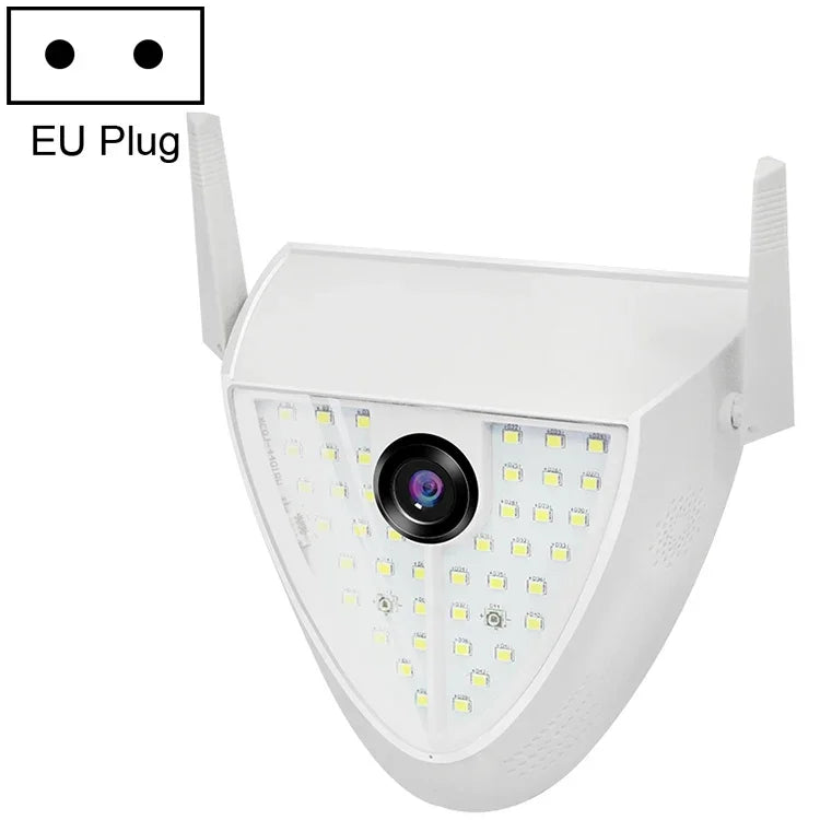 กล้องไฟสวนอัจฉริยะ DP16 2.0 ล้านพิกเซล 42 ดวง LED, รองรับการตรวจจับการเคลื่อนไหว / มองเห็นในที่มืด / สื่อสารด้วยเสียง / การ์ด TF, ปลั๊ก AU, DP16
