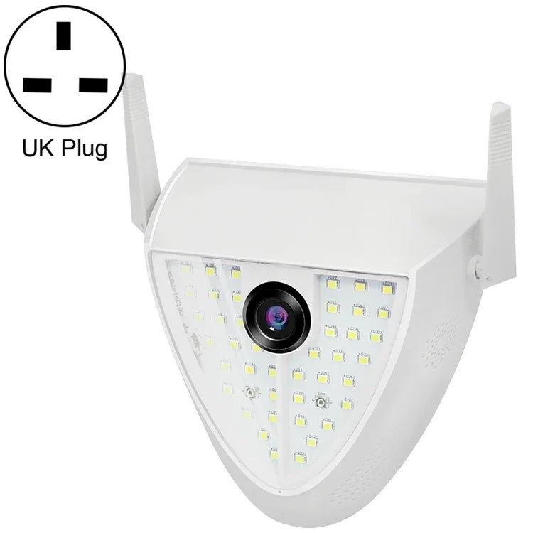 กล้องไฟสวนอัจฉริยะ DP16 2.0 ล้านพิกเซล 42 ดวง LED, รองรับการตรวจจับการเคลื่อนไหว / มองเห็นในที่มืด / สื่อสารด้วยเสียง / การ์ด TF, ปลั๊ก AU, DP16