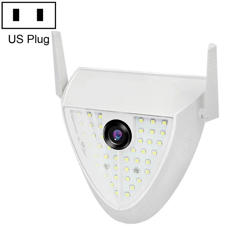 กล้องไฟสวนอัจฉริยะ DP16 2.0 ล้านพิกเซล 42 ดวง LED, รองรับการตรวจจับการเคลื่อนไหว / มองเห็นในที่มืด / สื่อสารด้วยเสียง / การ์ด TF, ปลั๊ก AU, DP16