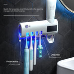 เครื่องฆ่าเชื้อแปรงสีฟันด้วยแสงอัลตราไวโอเลต ที่แขวนแปรงสีฟันติดผนังในห้องน้ำ