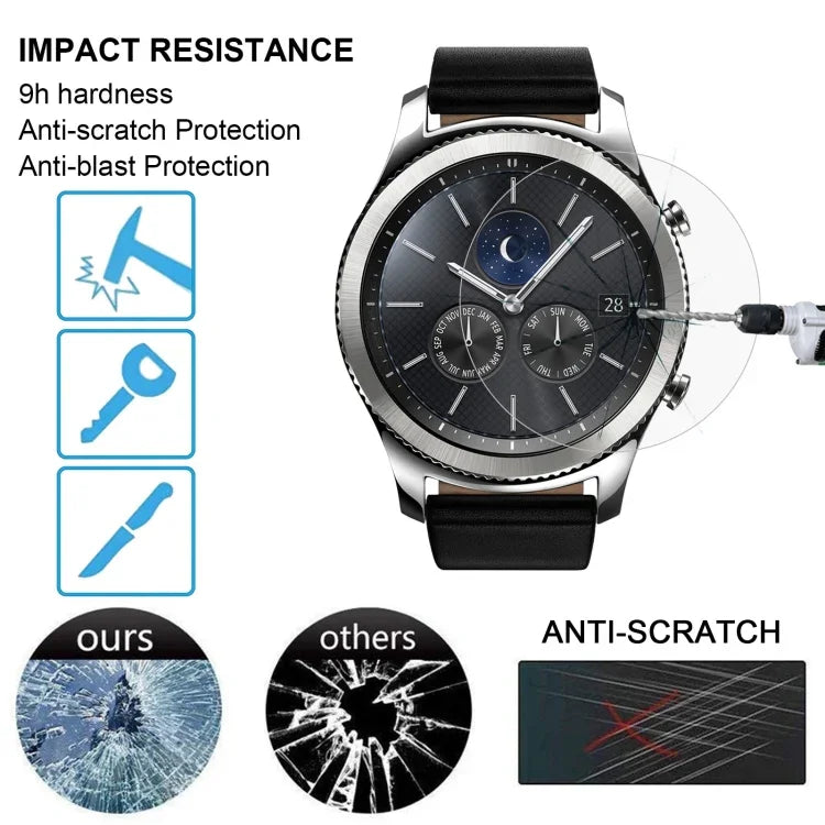 ฟิล์มกระจกนิรภัย ENKAY Hat-Prince สำหรับ Samsung Gear S3 สมาร์ทวอทช์ ความแข็งผิว 9H 0.2มม. 2.15D ป้องกันการระเบิด