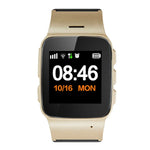 นาฬิกาอัจฉริยะ GPS หน้าจอ HD LCD ขนาด 1.22 นิ้ว D99+ สำหรับผู้สูงอายุ กันน้ำ รองรับ GPS + LBS + WiFi ระบุตำแหน่ง / โทรสองทาง / ตรวจสอบเสียง / ปุ่มกดฉุกเฉิน / แจ้งเตือนถอดนาฬิกา / รั้วความปลอดภัย, D99+ สีโรสโกลด์