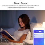 สวิตช์ผนังกระจกนิรภัย Sonoff T2 Touch ขนาด 86 มม. สำหรับบ้านอัจฉริยะ รองรับ Alexa และ Google Home, AC 100V-240V, ปลั๊ก EU, ขนาด 86 มม. / 2 ปลั๊ก EU