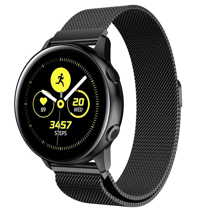 สายนาฬิกาตาข่ายสแตนเลสแม่เหล็ก Milanis สำหรับ Galaxy Watch Active ขนาด 20 มม.