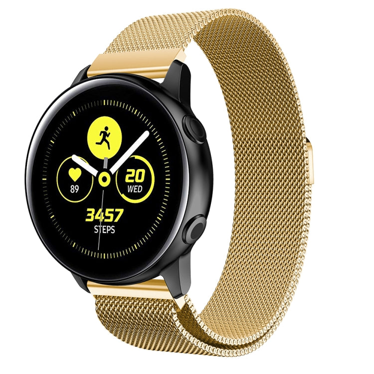 สายนาฬิกาตาข่ายสแตนเลสแม่เหล็ก Milanis สำหรับ Galaxy Watch Active ขนาด 20 มม.