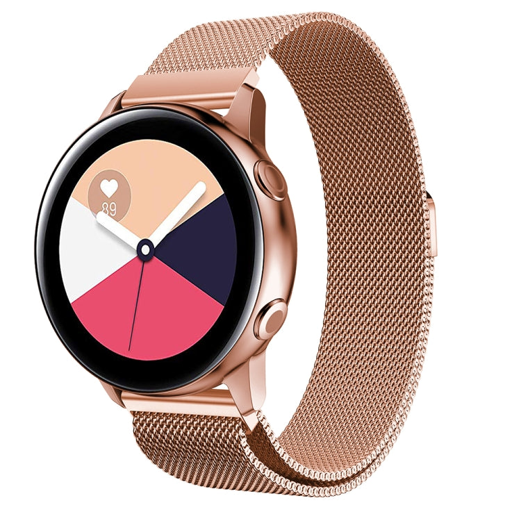 สายนาฬิกาตาข่ายสแตนเลสแม่เหล็ก Milanis สำหรับ Galaxy Watch Active ขนาด 20 มม.