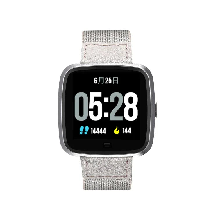 DTNO.1 G12 สายรัดข้อมืออัจฉริยะหน้าจอสี OLED ขนาด 1.3 นิ้ว กันน้ำระดับ IP67 สายนาฬิกาไนลอน รองรับการแจ้งเตือนสายเรียกเข้า / ตรวจวัดอัตราการเต้นของหัวใจ / แจ้งเตือนการนั่งนิ่ง / โหมดกีฬาหลายแบบ