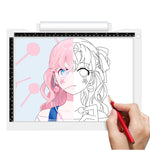 แผ่นไฟวาดภาพ LED ขนาด A4-19 กำลังไฟ 6.5W ปรับความสว่างได้ 3 ระดับ พร้อมสาย USB
